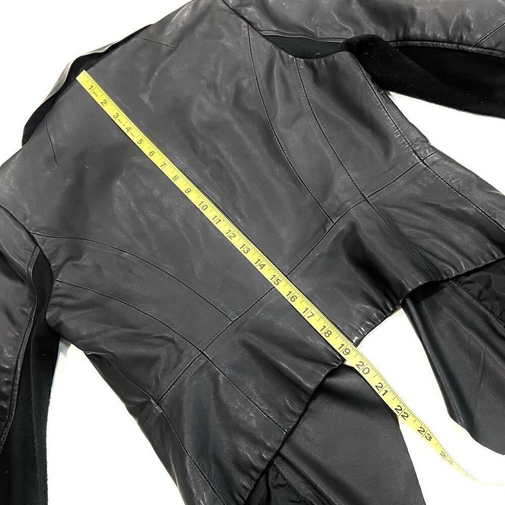 BOD & CHRISTENSEN Leather Waterfall Open Jacket - Picture 10 of 10